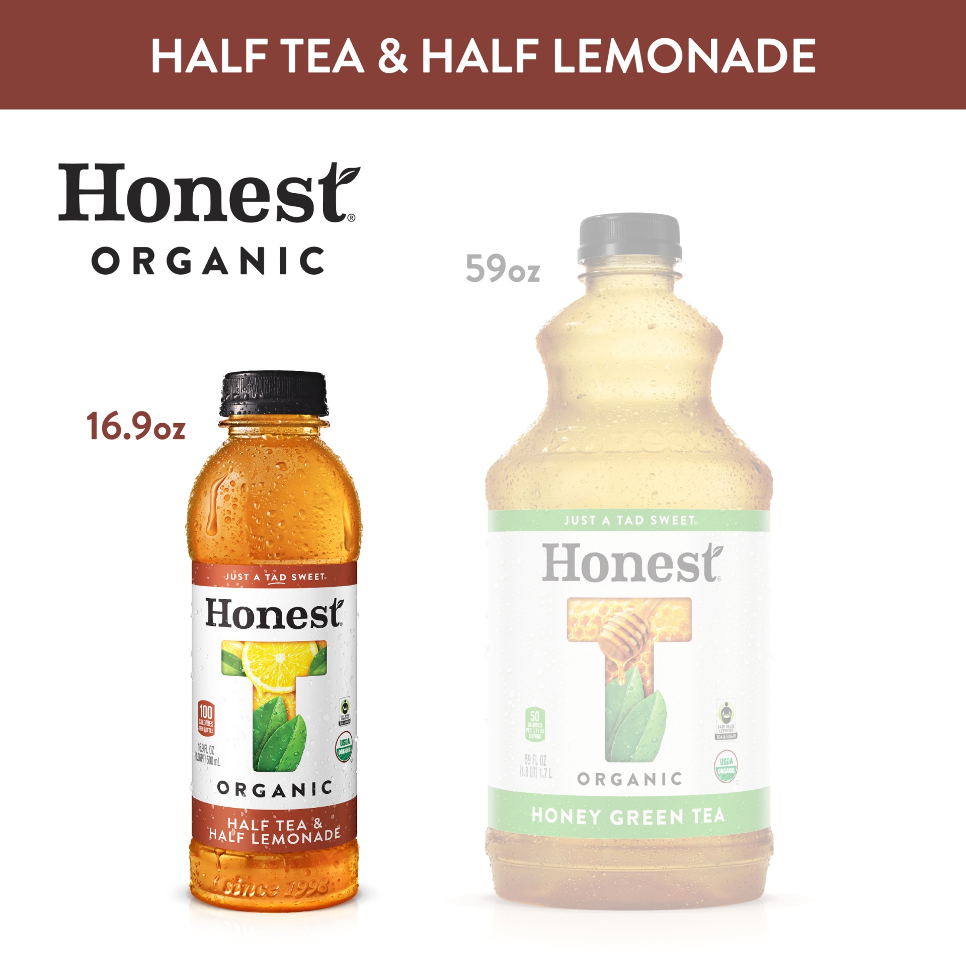 slide 13 of 17, Honest Tea Lemonade Half Half, 16.9 oz