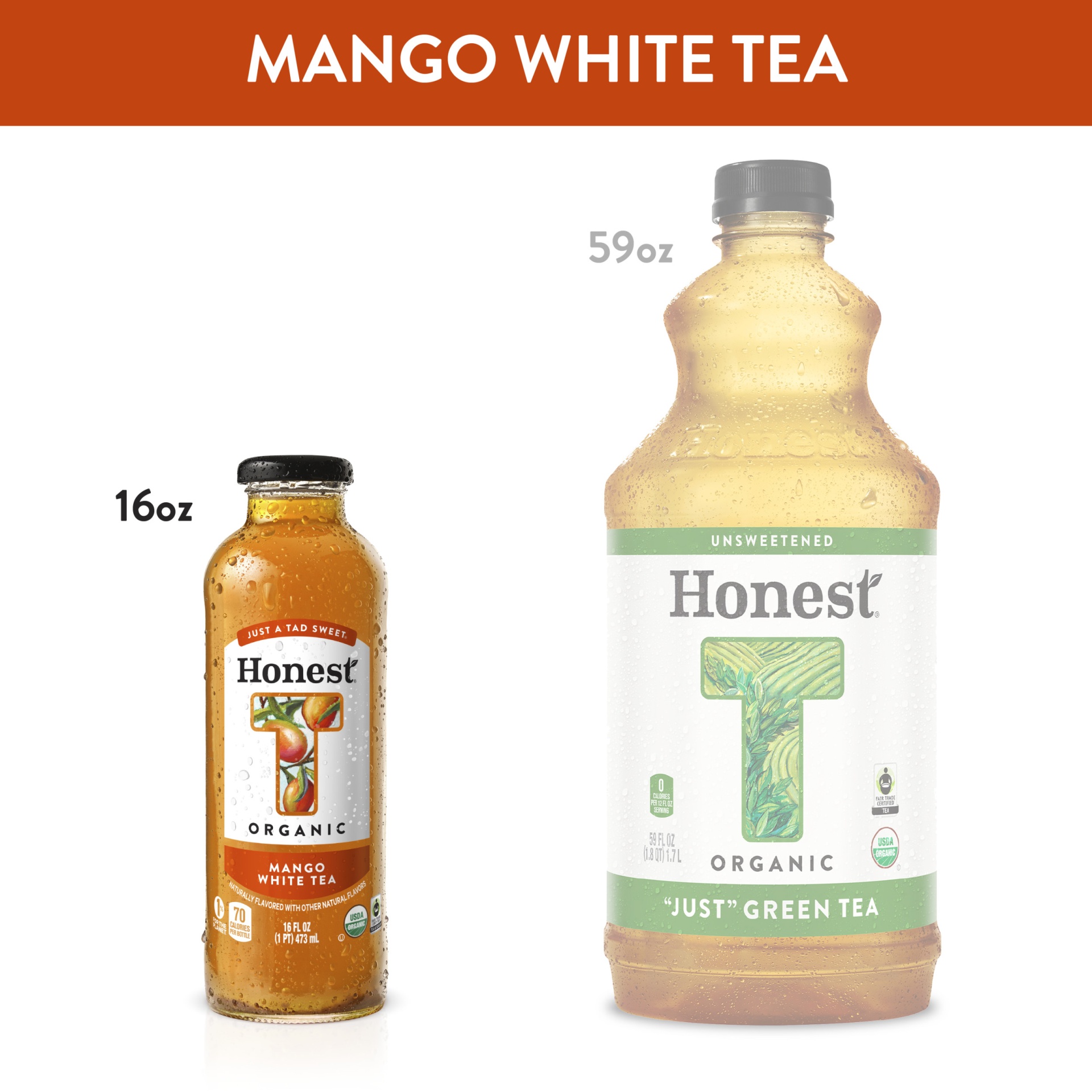 slide 7 of 11, Honest Teas Tea Mango White, 16 oz