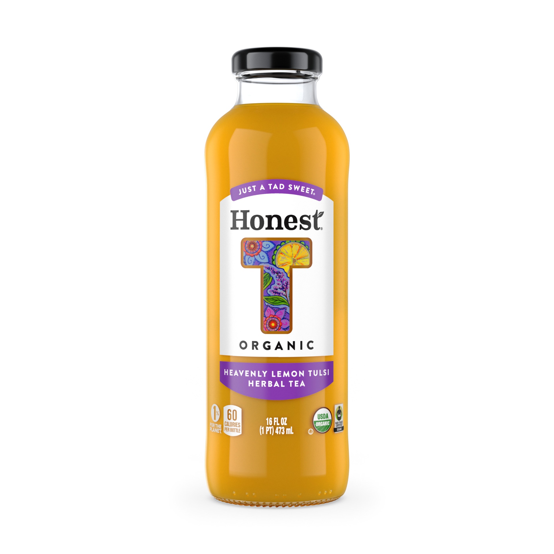 slide 2 of 12, Honest Organic Heavenly Lemon Tulsi Herbal Tea - 16 oz, 16 fl oz