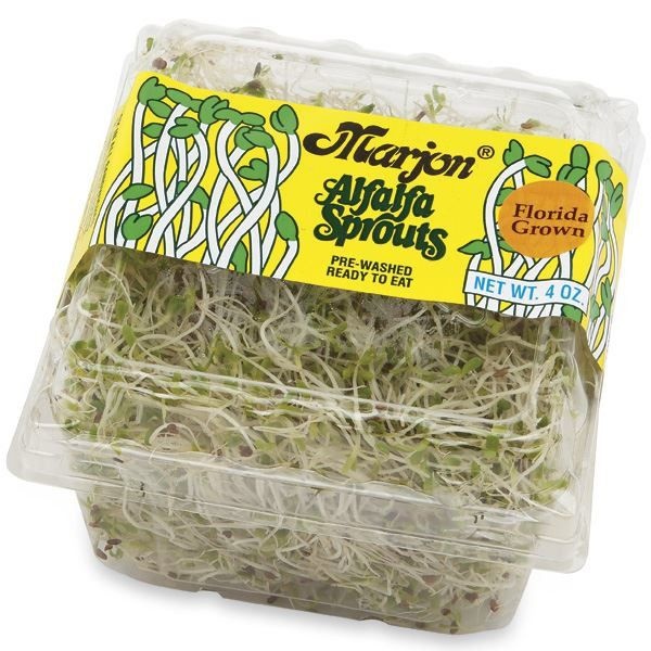 slide 1 of 1, Marjon Alfalfa Sprouts, 4 oz