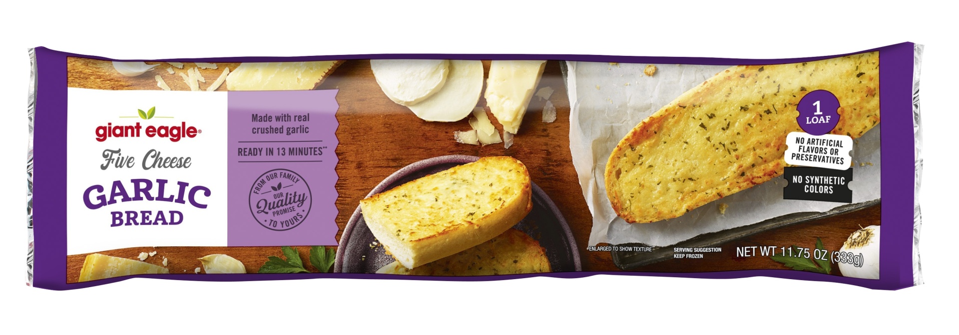 slide 1 of 1, Giant Eagle Garlic Bread, Five Cheese, 11.75 oz