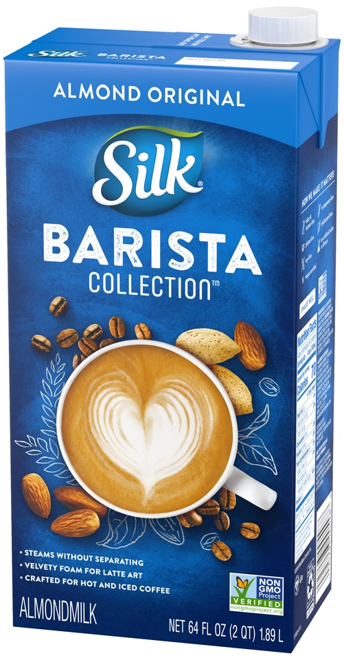 slide 3 of 8, Silk Aseptic Barista Almond, 64 oz