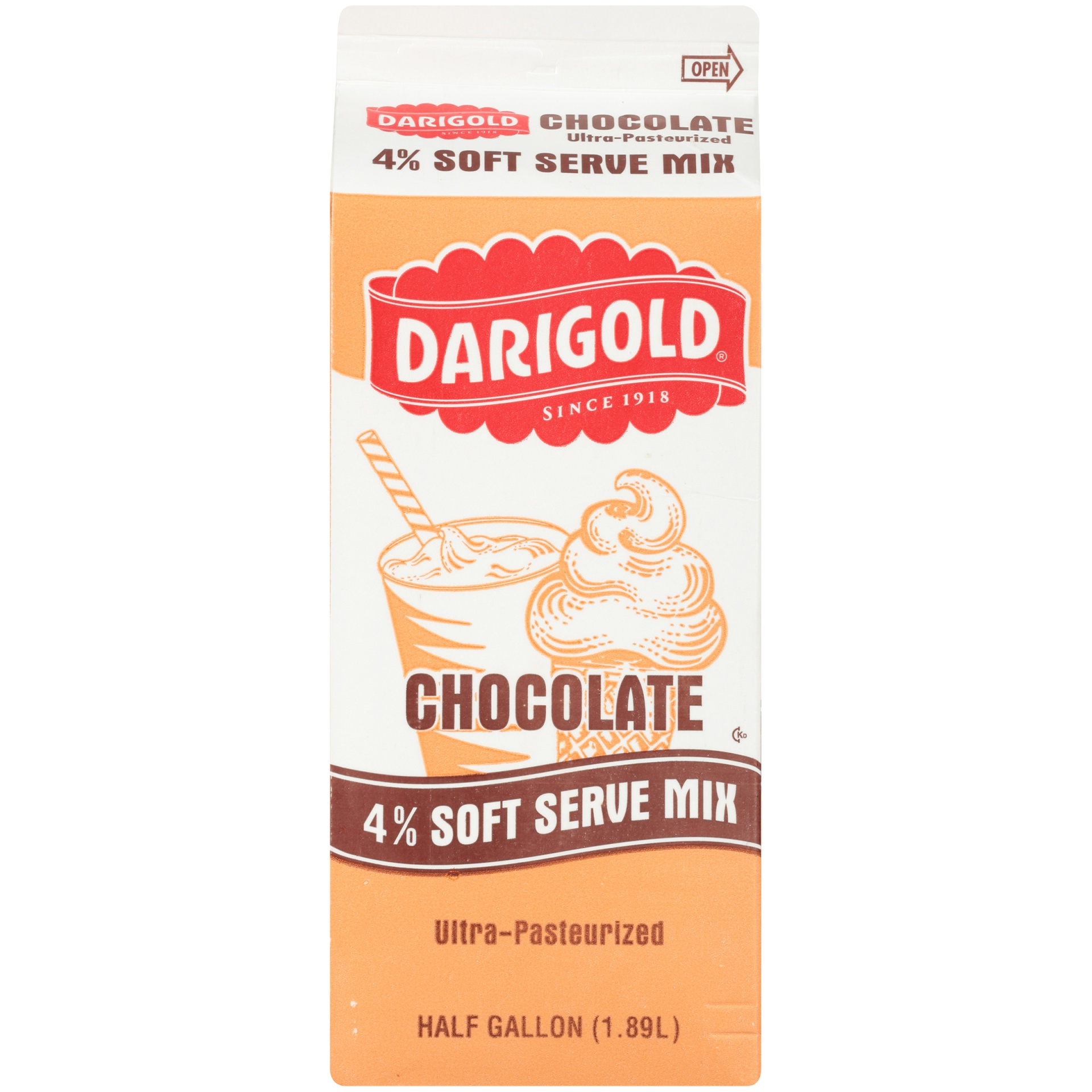 slide 5 of 7, Darigold Soft Serve 4% Chocolate, 64 oz