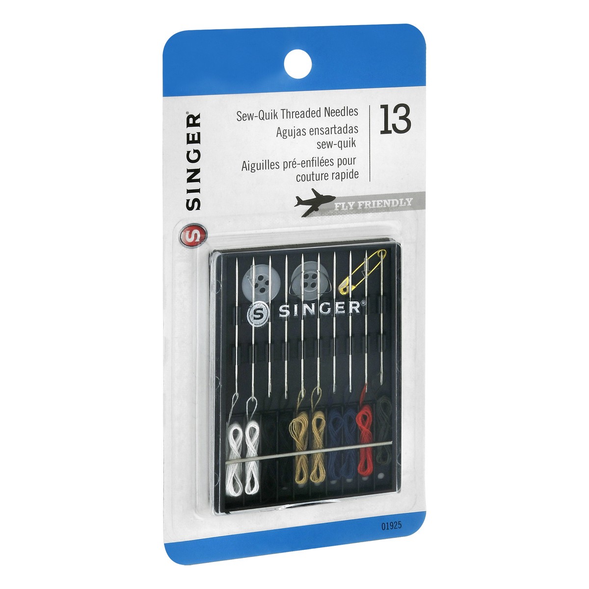 slide 4 of 9, SINGER Sew-Quick Threaded Hand Needles, 13 Count, 13 ct