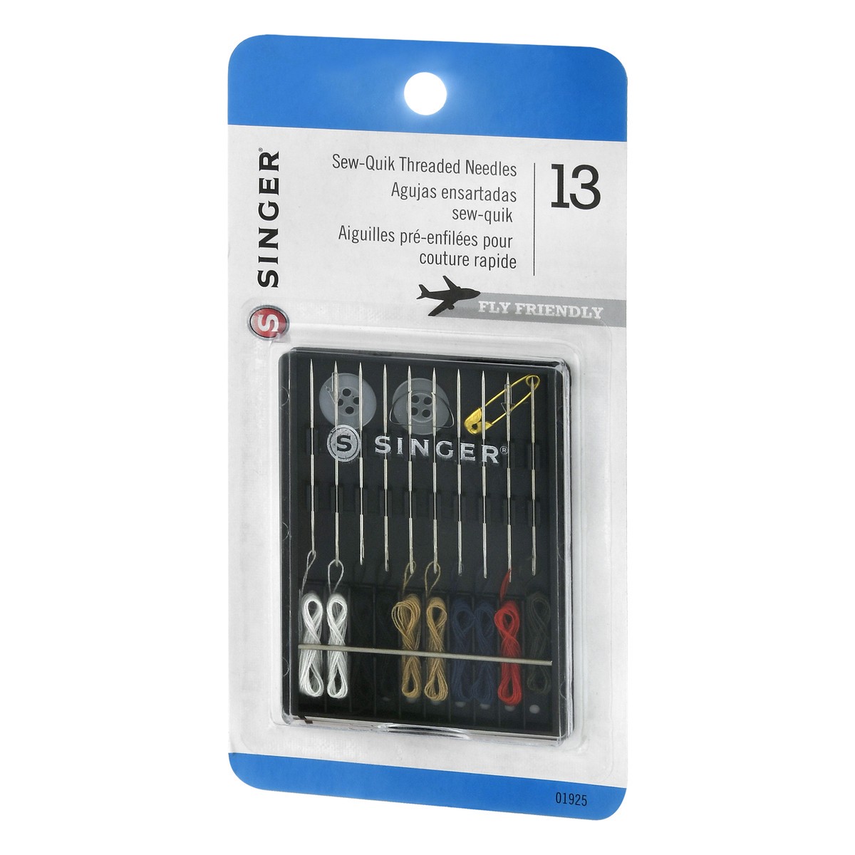 slide 6 of 9, SINGER Sew-Quick Threaded Hand Needles, 13 Count, 13 ct