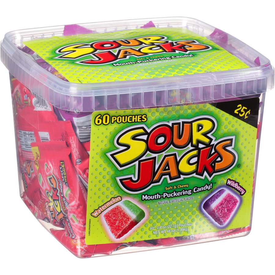 slide 3 of 9, Sour Jacks Tub, 60 ct