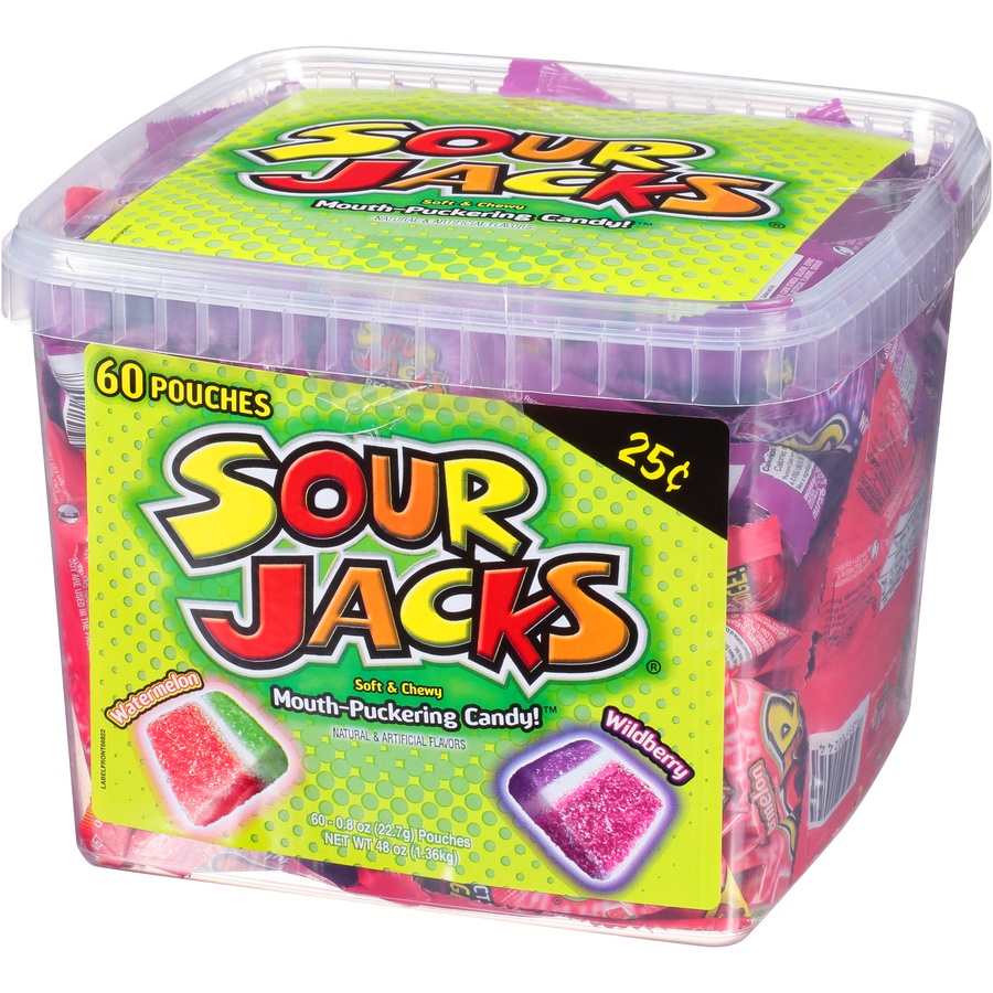 slide 4 of 9, Sour Jacks Tub, 60 ct