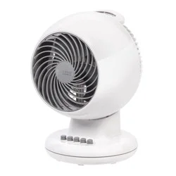Woozoo Compact Personal Oscillating Desk Fan - White, 3 Speeds, Timer, Adjustable Tilt
