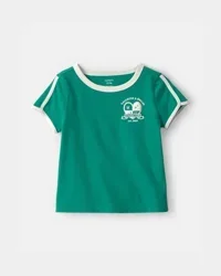 Carter's Girls 'Athletic Club' Active Top - Green, Size 8