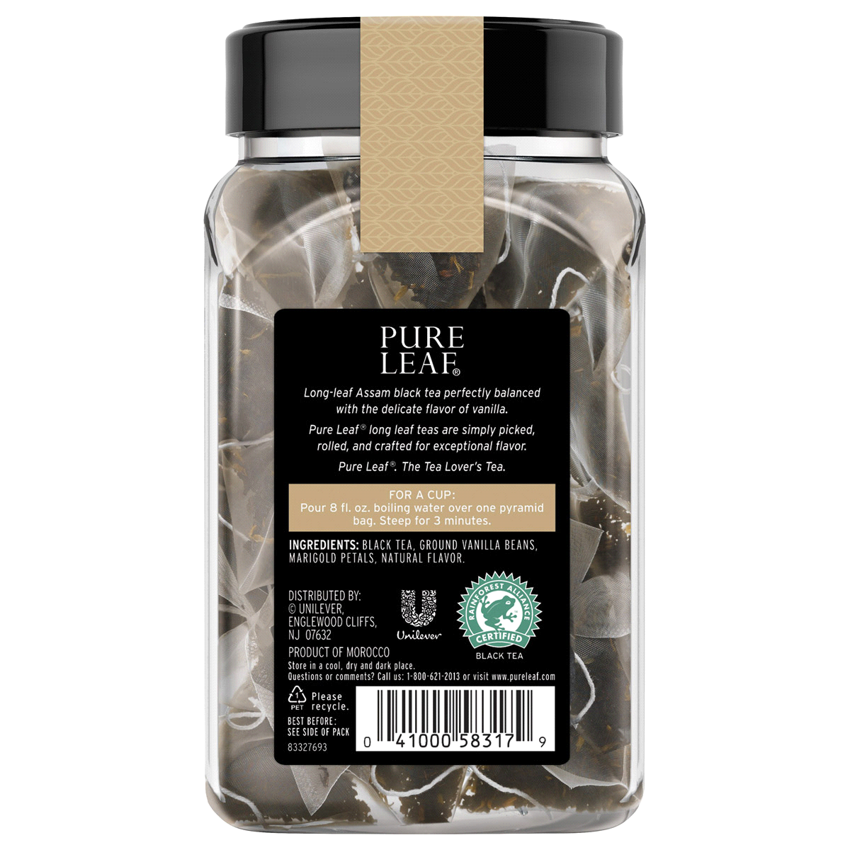 slide 4 of 7, Pure Leaf Black Tea With Vanilla - 16 ct, 16 ct