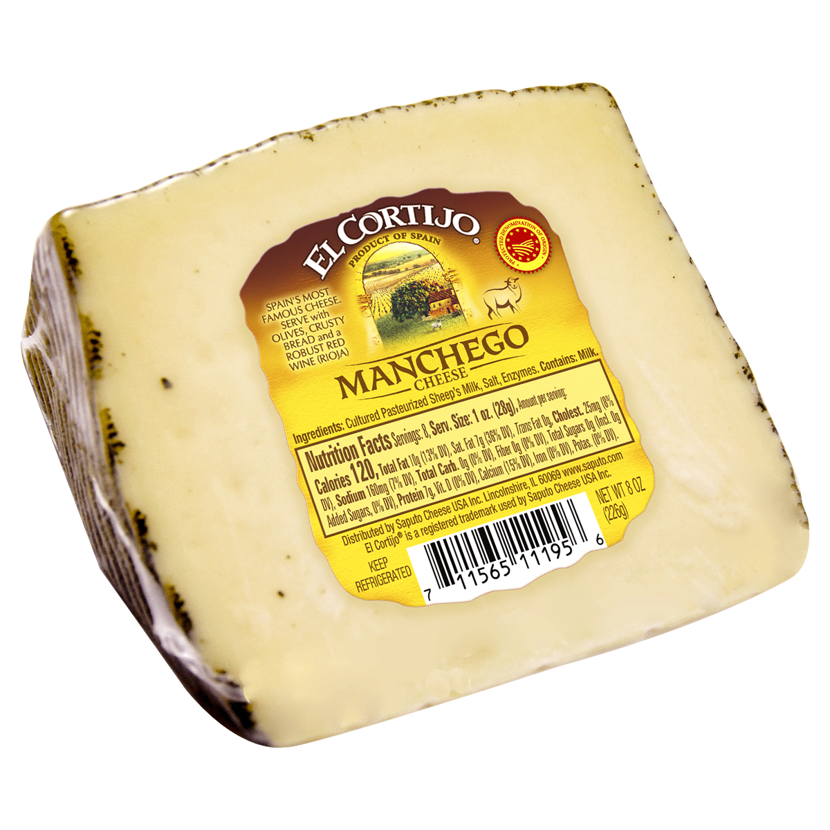 slide 1 of 1, King's Choice Manchego Semi-Soft Cheese, 8 oz