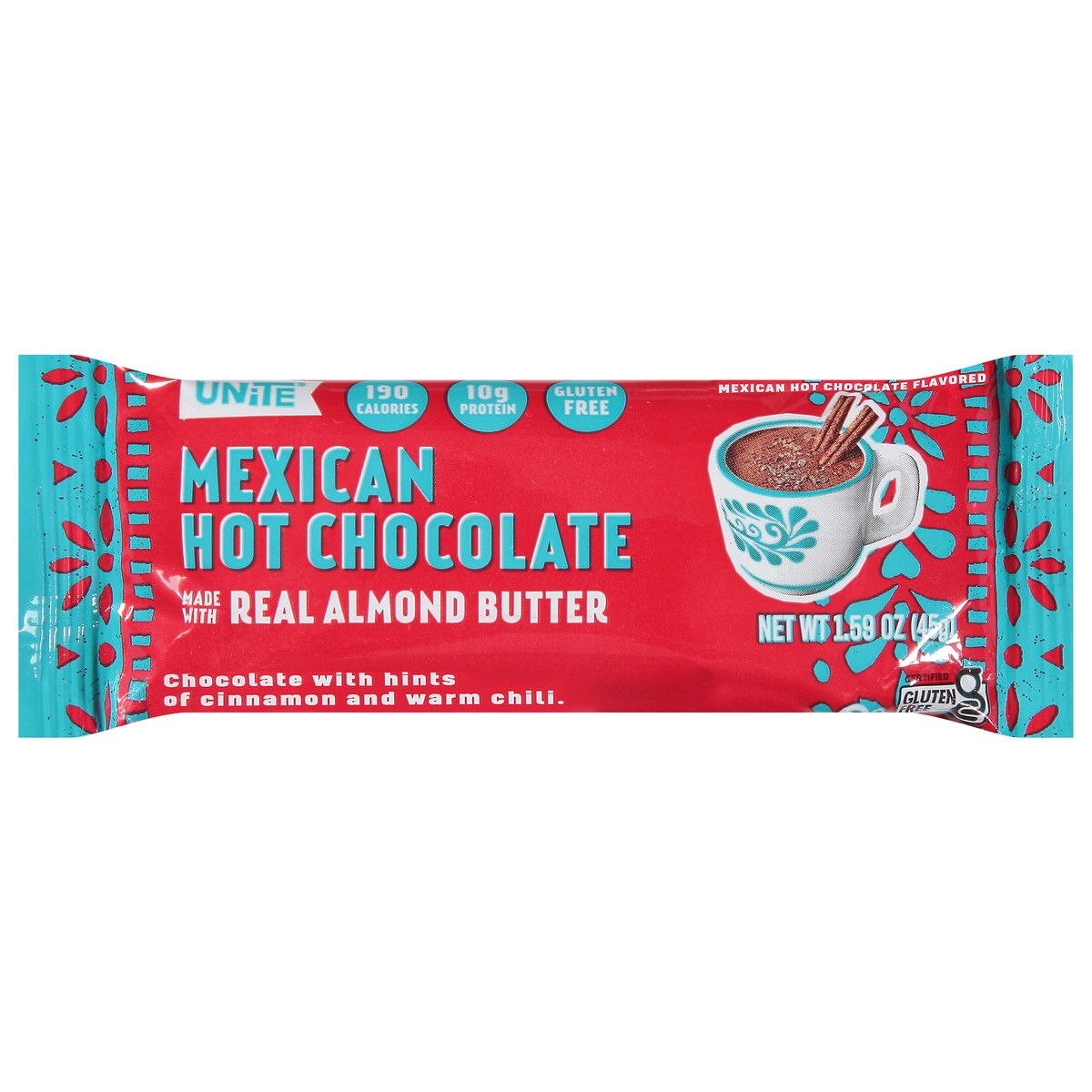 slide 1 of 14, Unite Mexican Hot Chocolate Protein Bar- 1.59 oz, 1.59 oz