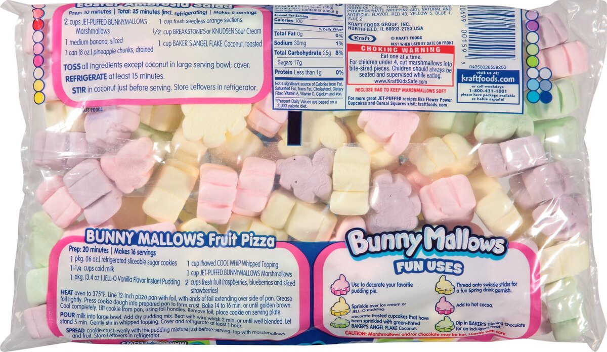 slide 7 of 7, Kraft Jet Puffed Ester Bunnymallows, 8 oz