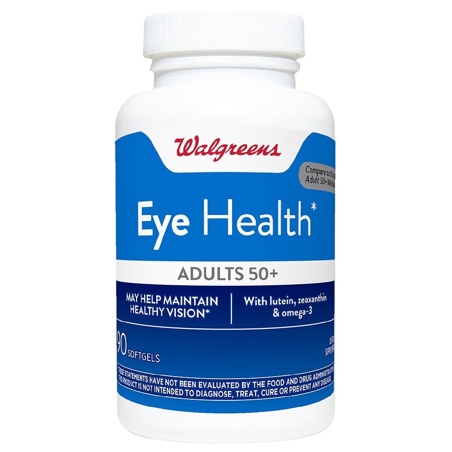 slide 1 of 5, Walgreens Adult 50+ Eye Heath Supplement Softgels, 90 ct
