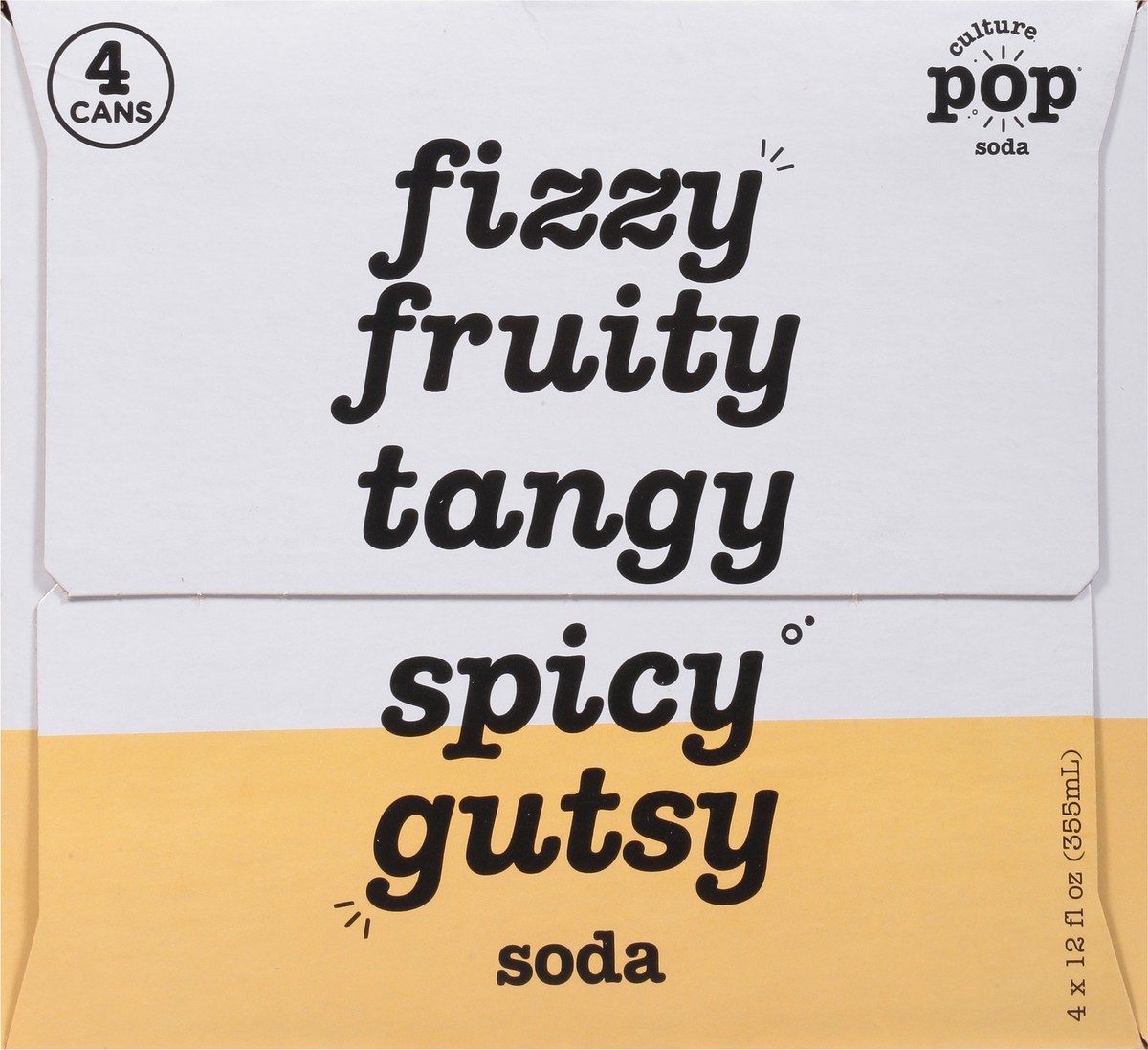 slide 8 of 9, Culture Pop Orange Mango & Lime Probiotic Soda - 4 ct, 4 ct; 12 oz