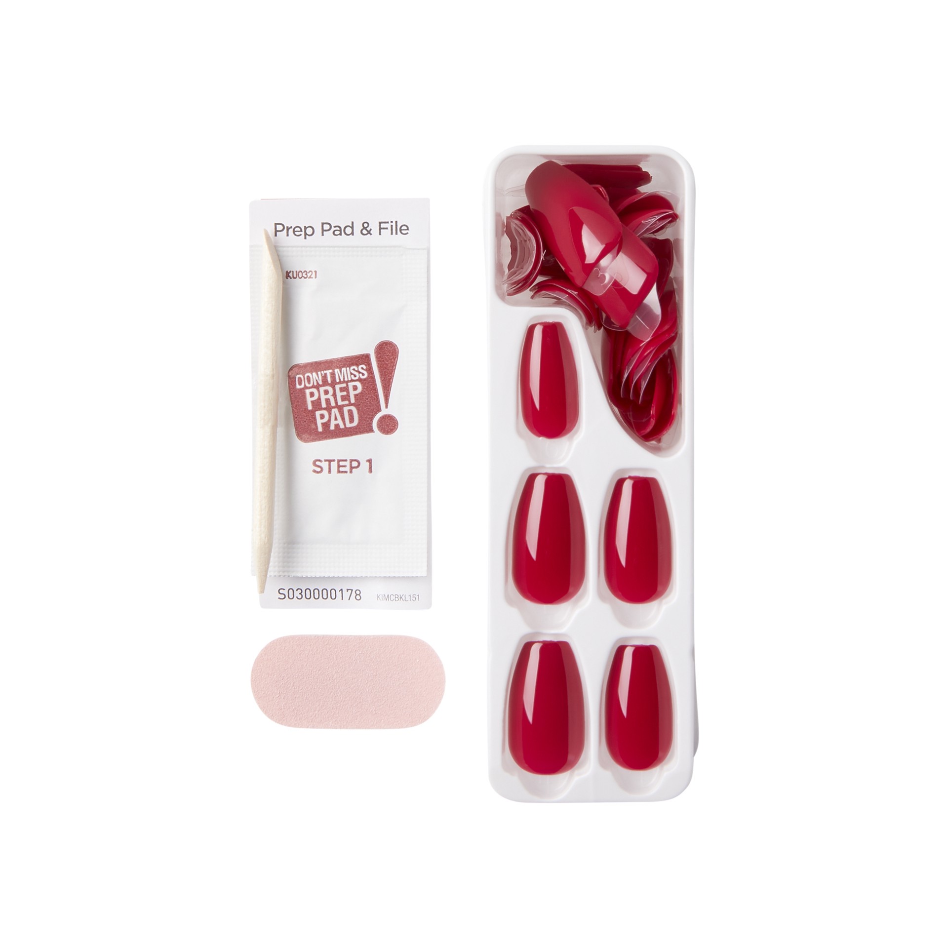 slide 4 of 5, imPRESS KISS imPRESS Color Press-On Nails, 'Very Berry', 30 Count, 1 ct