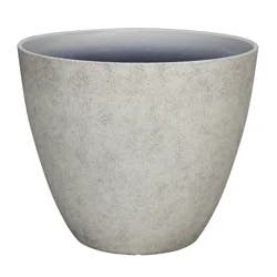 Faux Concrete Planter, 17.3 In X 14.5 In, Stone