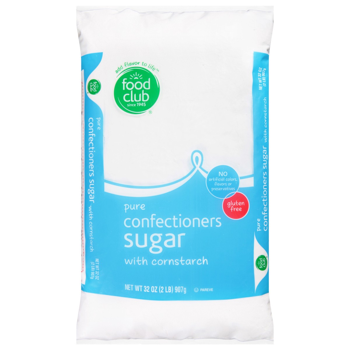 slide 14 of 14, Food Club Confectioners Sugar With Cornstarch, 32 oz