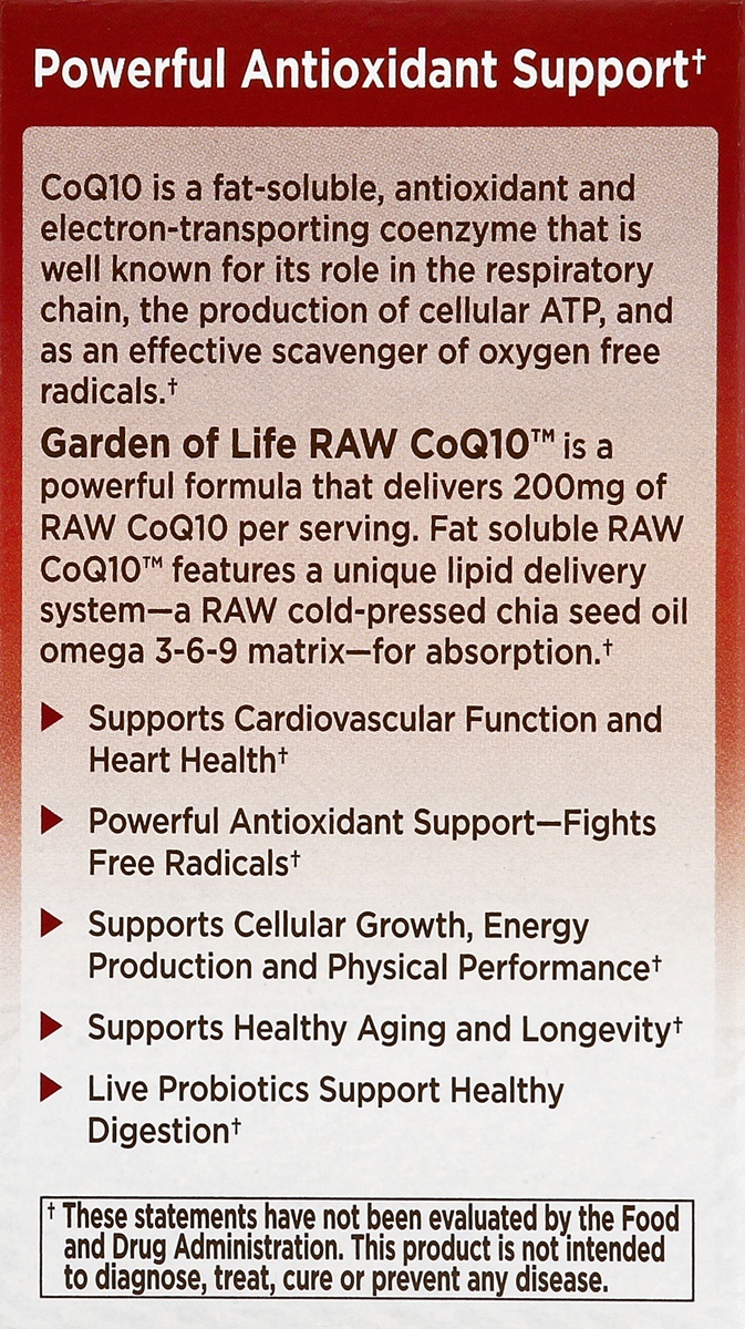 slide 4 of 4, Garden of Life Raw Coq10, 60 ct