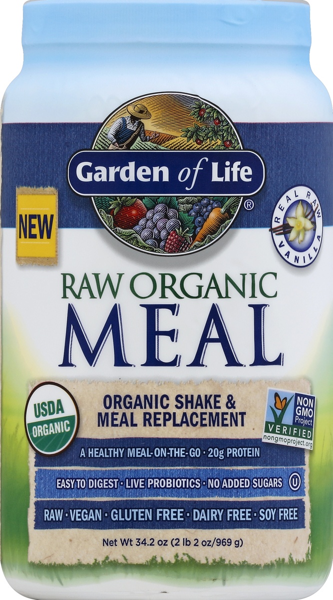 slide 2 of 2, Garden of Life Shake & Meal Replacement 34.2 oz, 33.5 oz