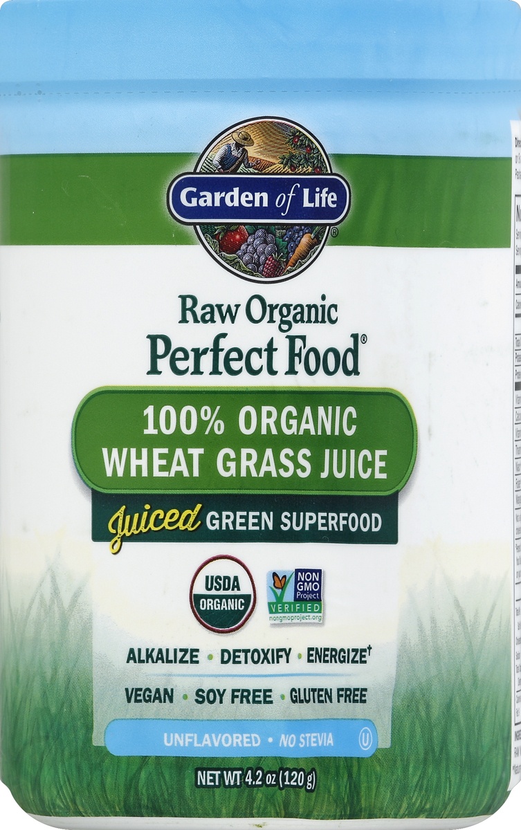 slide 2 of 2, Garden of Life Perfect Food Raw Wheat Grass, 4.2 oz