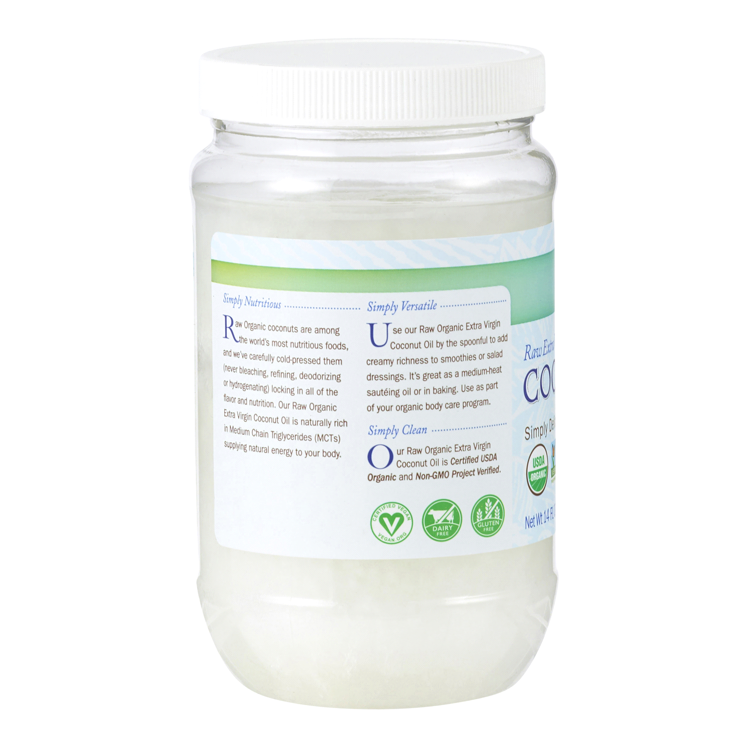 slide 2 of 2, Garden of Life Raw Extra Virgin Coconut Oil, 14 oz