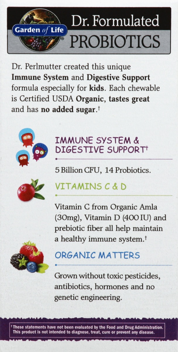 slide 3 of 4, Garden of Life Probiotics + Vitamins C & D 30 ea, 30 ct