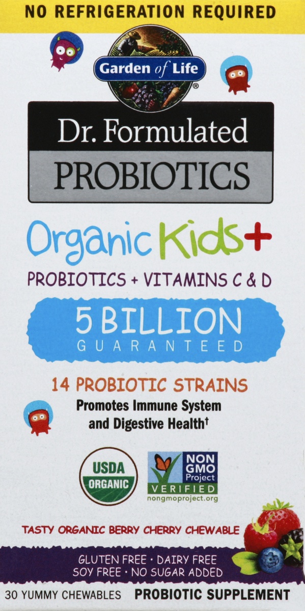 slide 4 of 4, Garden of Life Probiotics + Vitamins C & D 30 ea, 30 ct