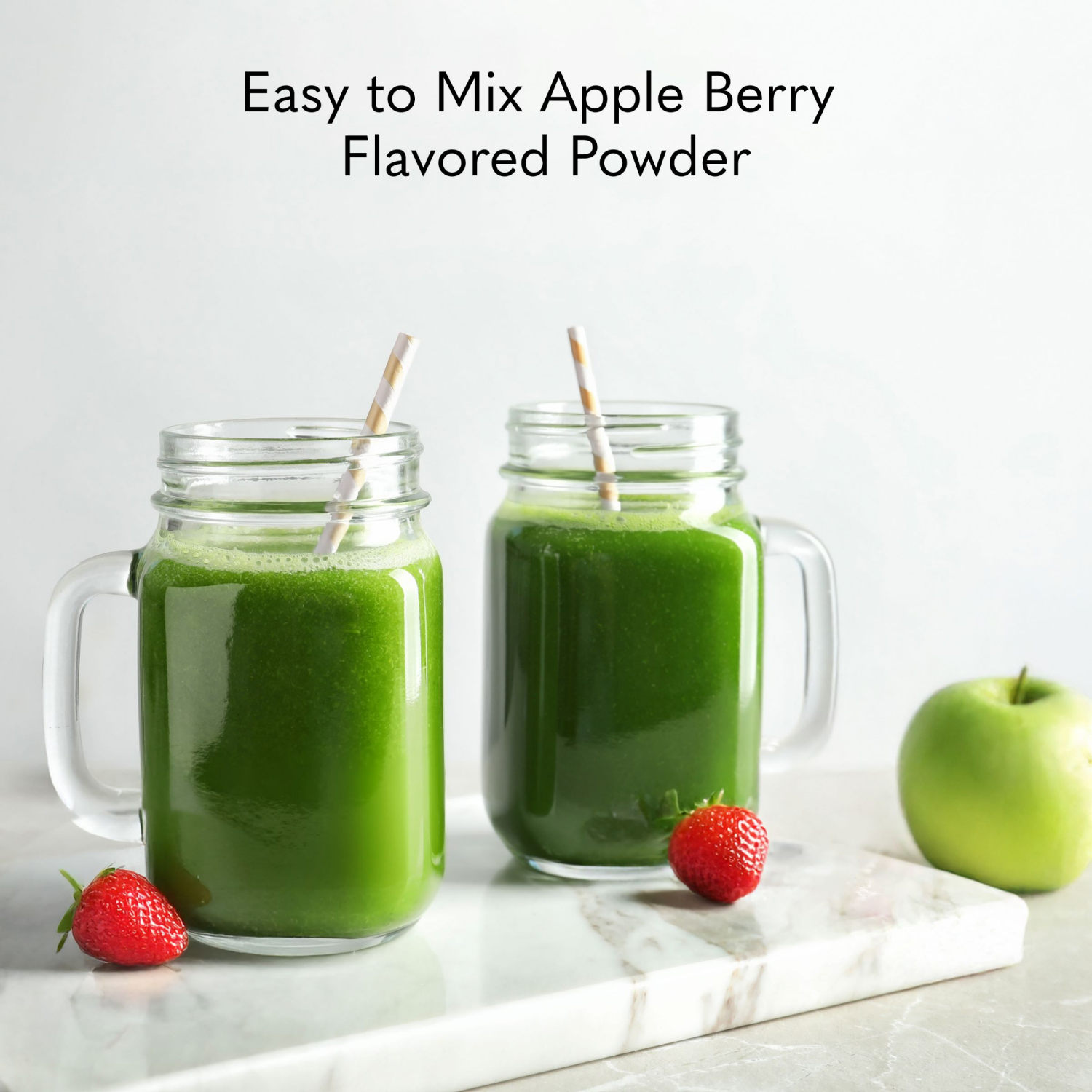 slide 3 of 6, Garden of Life Organic Greens Superfoods and Probiotic Powder - Apple Berry - 6.34oz/20 Servings, 6.34 oz, 20 servings