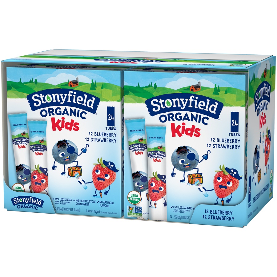 slide 3 of 5, Stonyfield Yokids Organic Squeezers, 