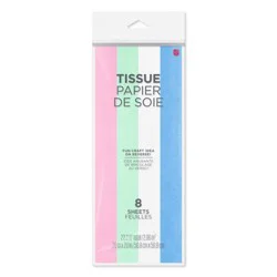 American Greetings Pastel Solid Colors Easter Gift Tissue Paper, 8 ct