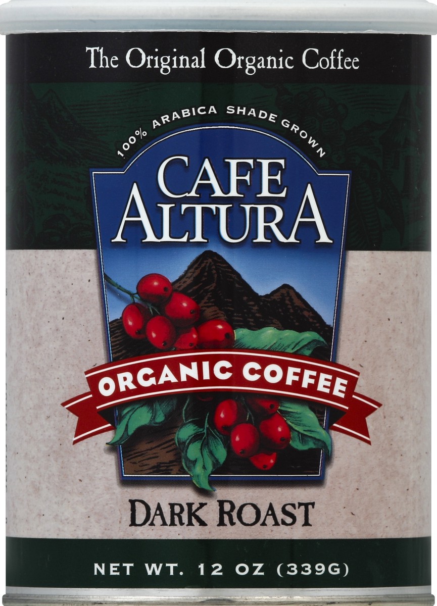 slide 2 of 2, Café Altura Cafe Altura Coffee Ground Dark Roast Organic, 12 oz