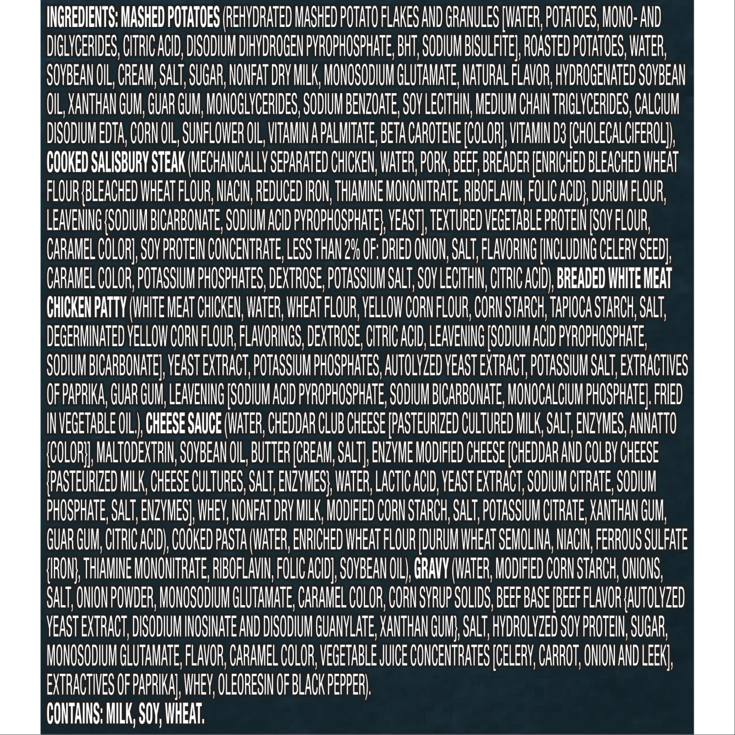 slide 2 of 3, Hungry-Man Combos Fried Chicken With Mac & Cheese Salisbury Steak With Mashed Potatoes & Gravy, 15 oz