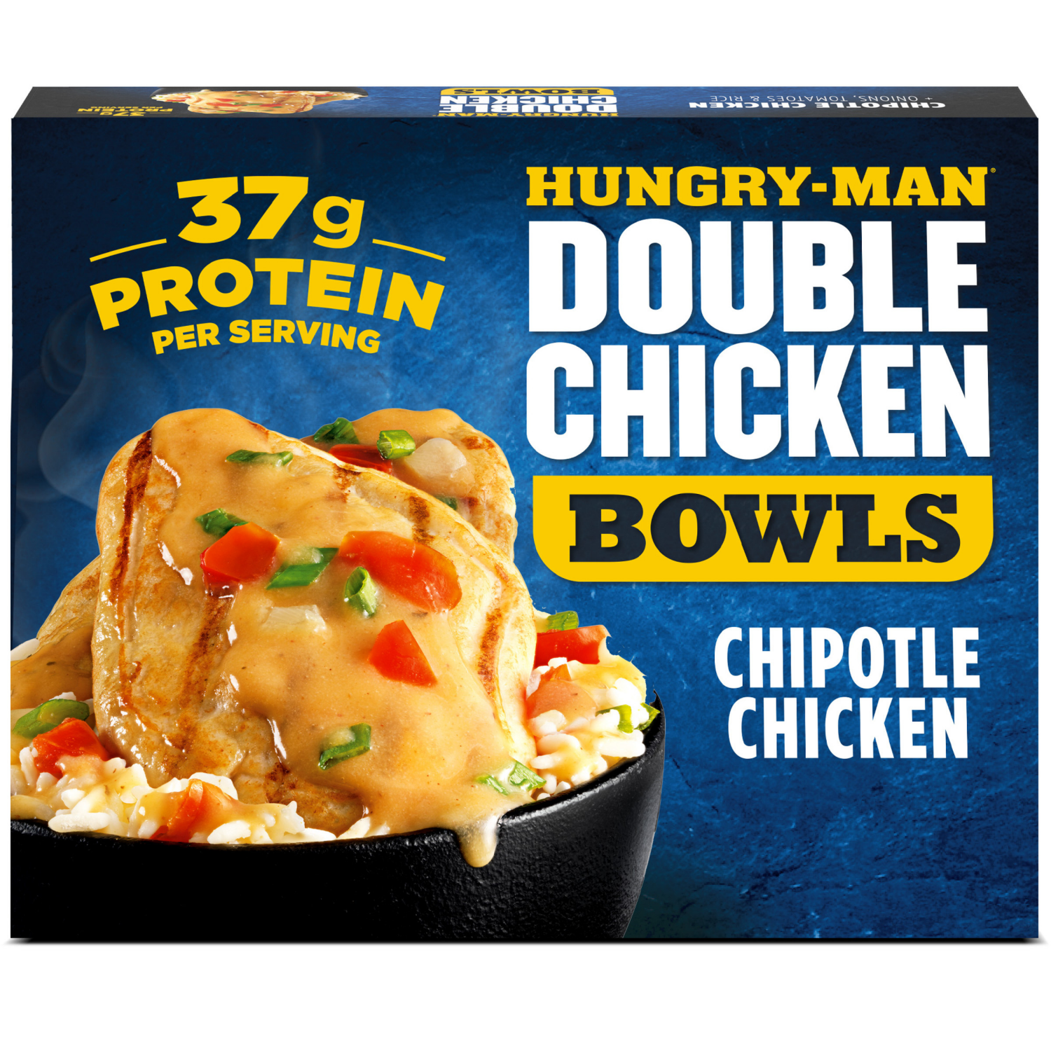 slide 1 of 5, Hungry-Man Chipotle Chicken Double Chicken Bowls 15 oz, 15 oz