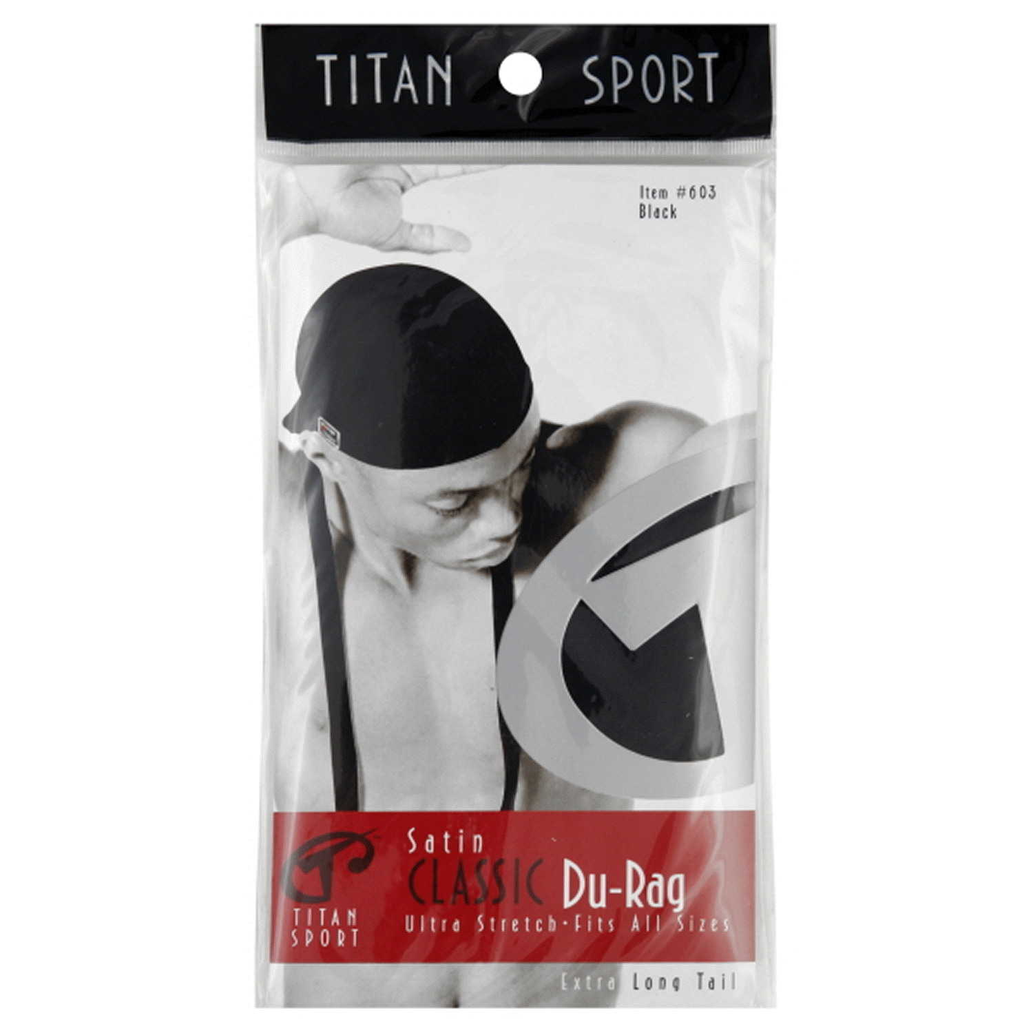 slide 1 of 1, Titan Premium Collection Black Satin Du-Rag 1 ea, 1 ct