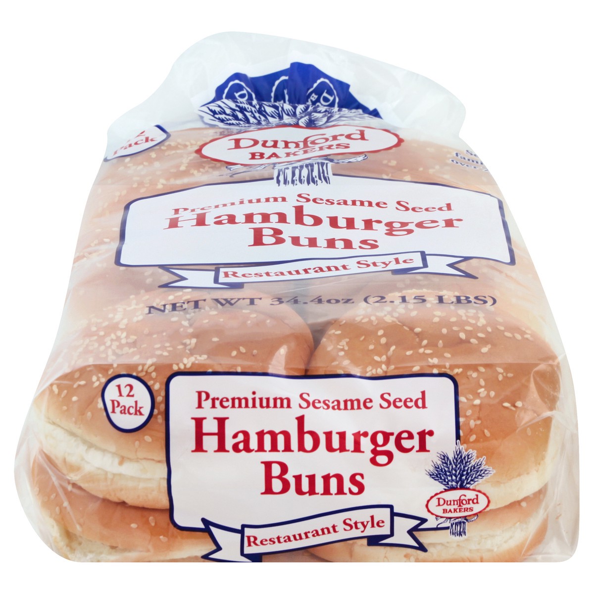 slide 5 of 10, Dunford Bakers Hamburger Buns 12 ea, 12 ct