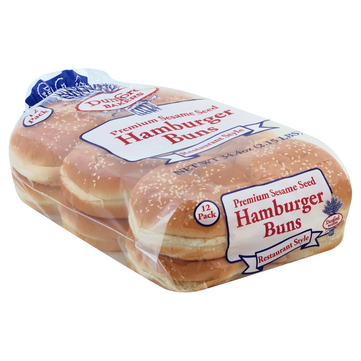 slide 4 of 10, Dunford Bakers Hamburger Buns 12 ea, 12 ct