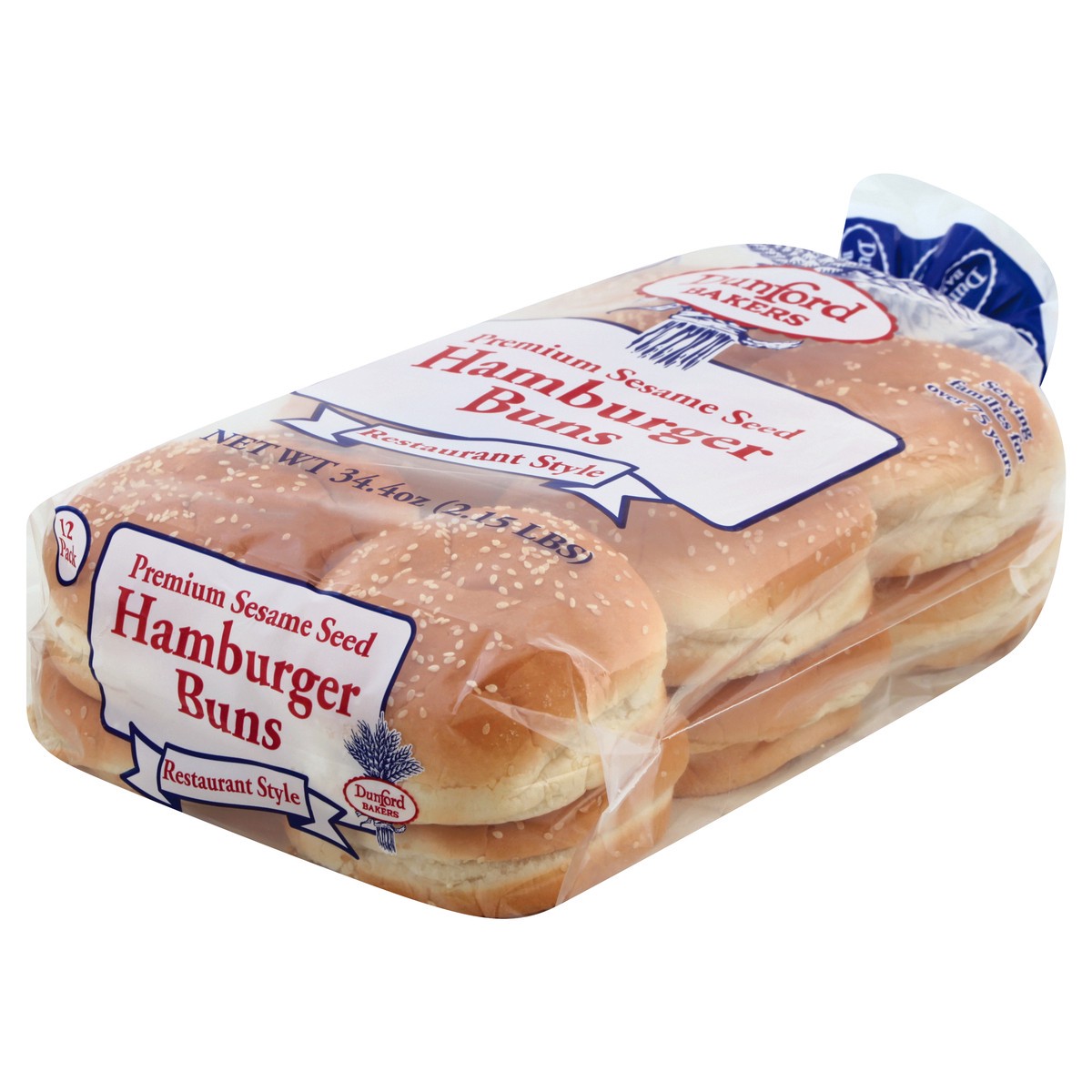 slide 10 of 10, Dunford Bakers Hamburger Buns 12 ea, 12 ct
