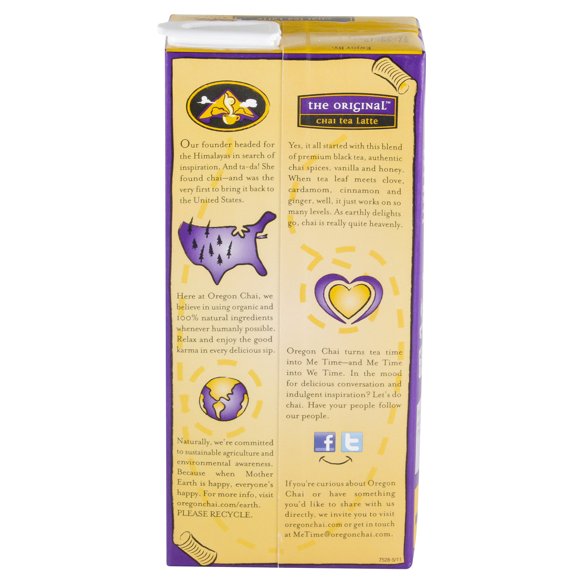 slide 3 of 5, Oregon Chai Chai Tea Latte Concentrate - 32 fl oz, 32 oz