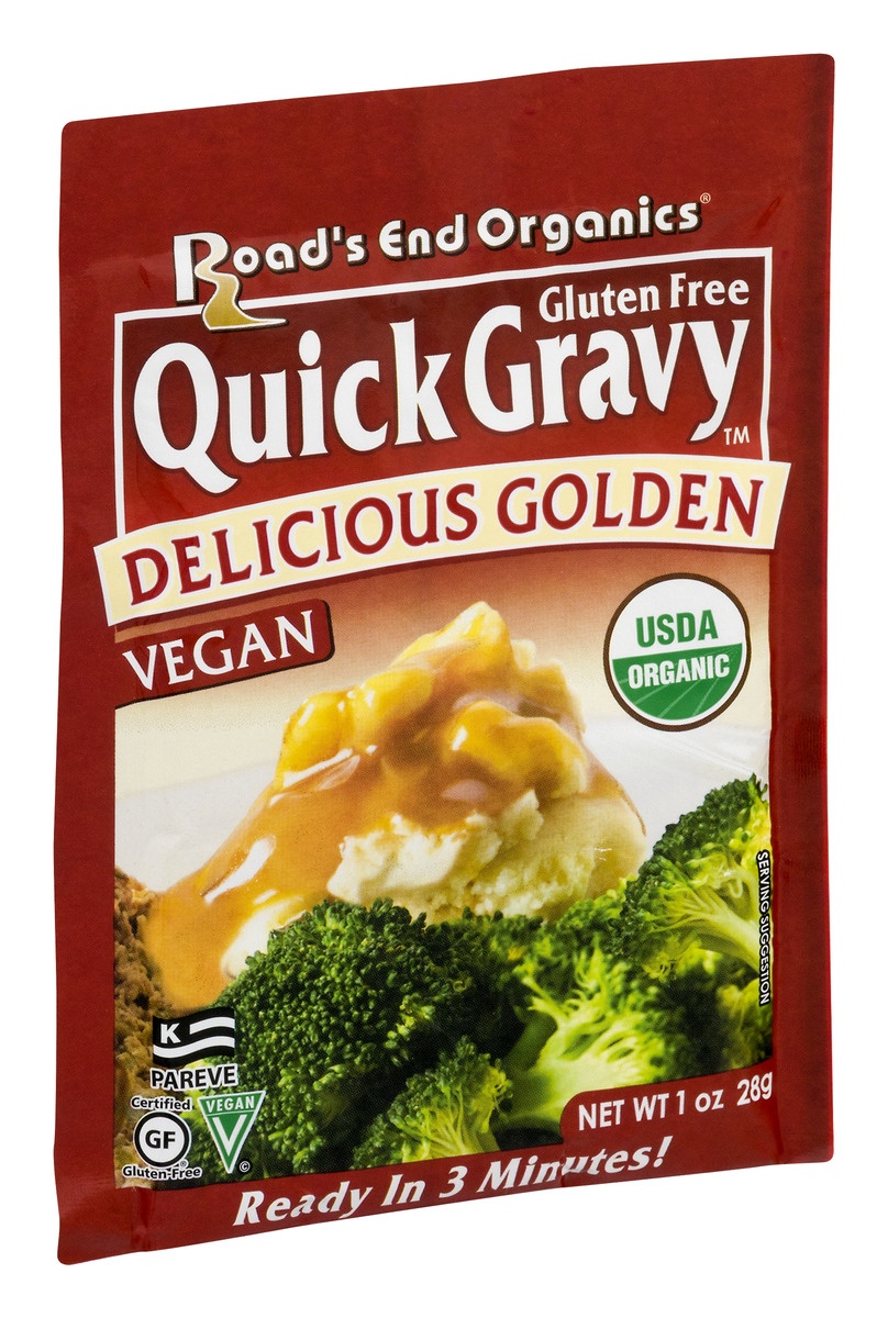 slide 9 of 9, Road's End Organics Quick Gravy Delicious Golden, 1 oz