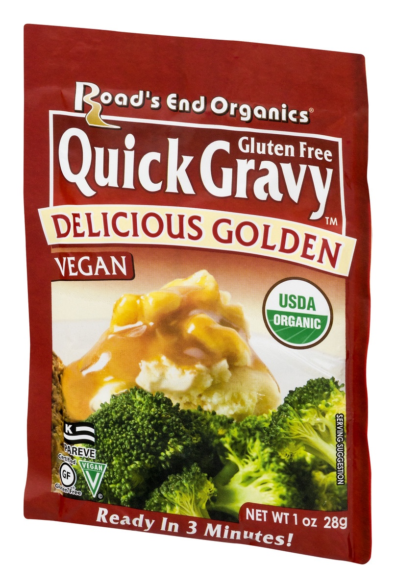 slide 3 of 9, Road's End Organics Quick Gravy Delicious Golden, 1 oz