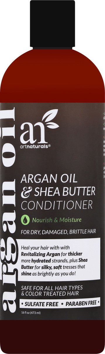 slide 6 of 9, artnaturals Argan Oil & Shea Butter Nourish & Moisture Conditioner 16 oz, 16 oz