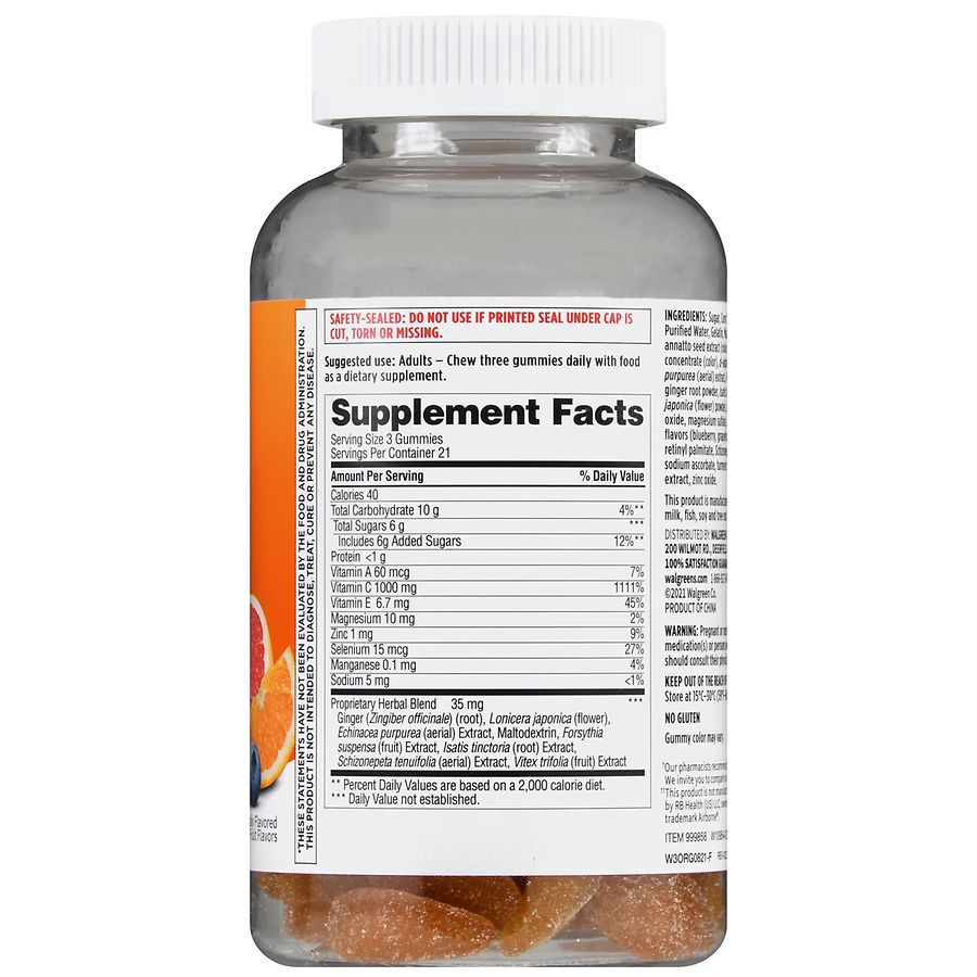 slide 5 of 5, Walgreens Wal-Born Vitamin C Blueberry, Grapefruit, Orange, Strawberry, 63 ct