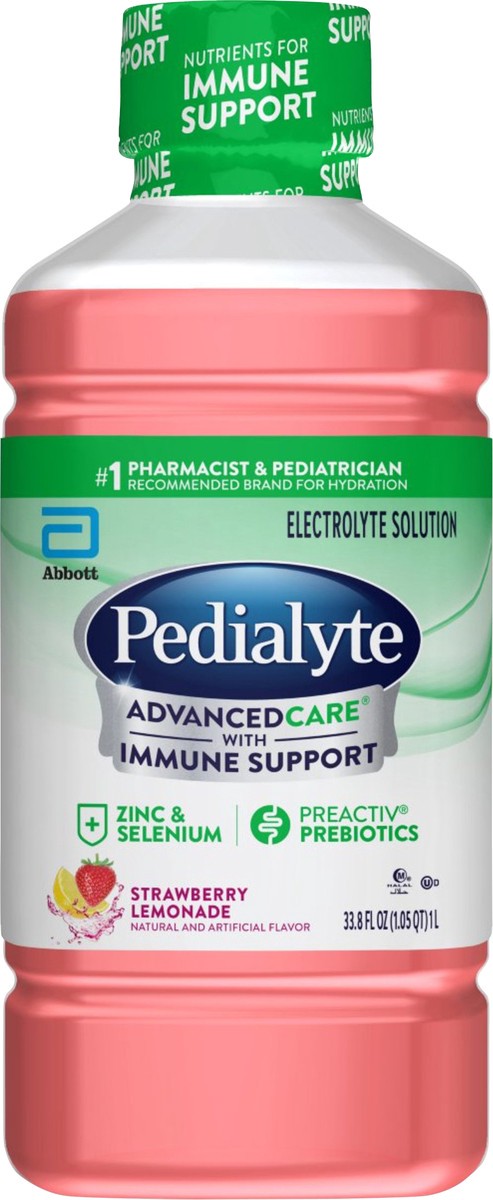 slide 5 of 5, Pedialyte AdvancedCare Electrolyte Solution - Strawberry Lemonade - 33.8 fl oz, 33.8 fl oz