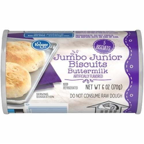slide 1 of 1, Kroger Buttermilk Jumbo Junior Biscuits, 6 oz