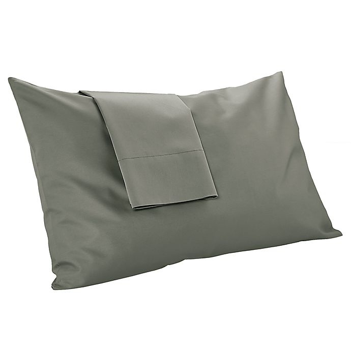 slide 2 of 2, MyPillow Giza Dreams 400-Thread-Count Standard/Queen Pillowcases - Dark Grey, 2 ct