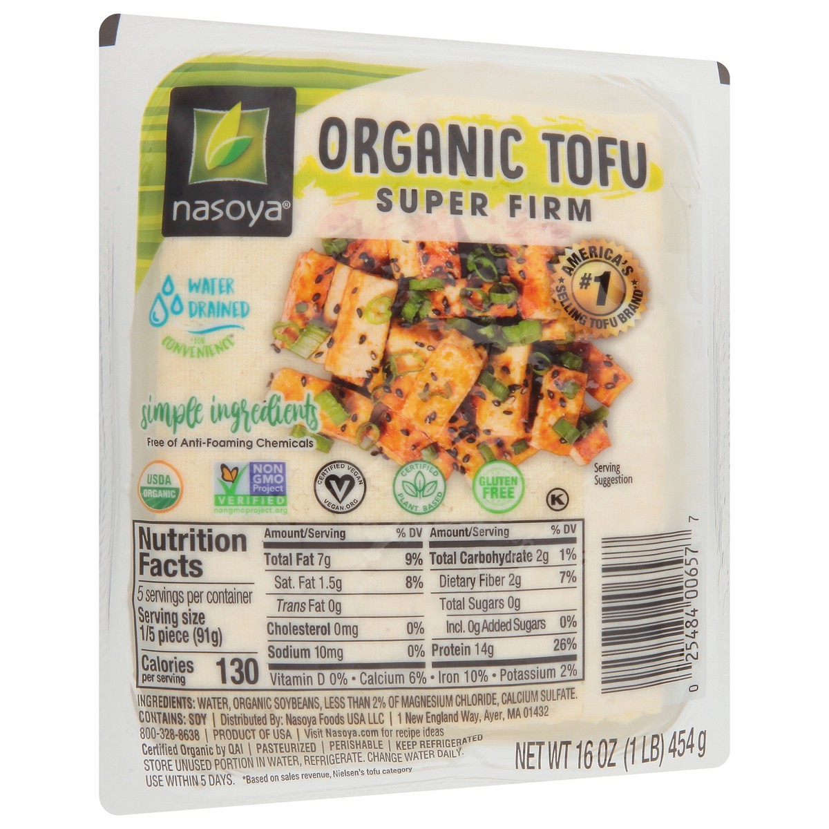 slide 6 of 9, Nasoya Super Firm Organic Tofu 16 oz, 1 ct