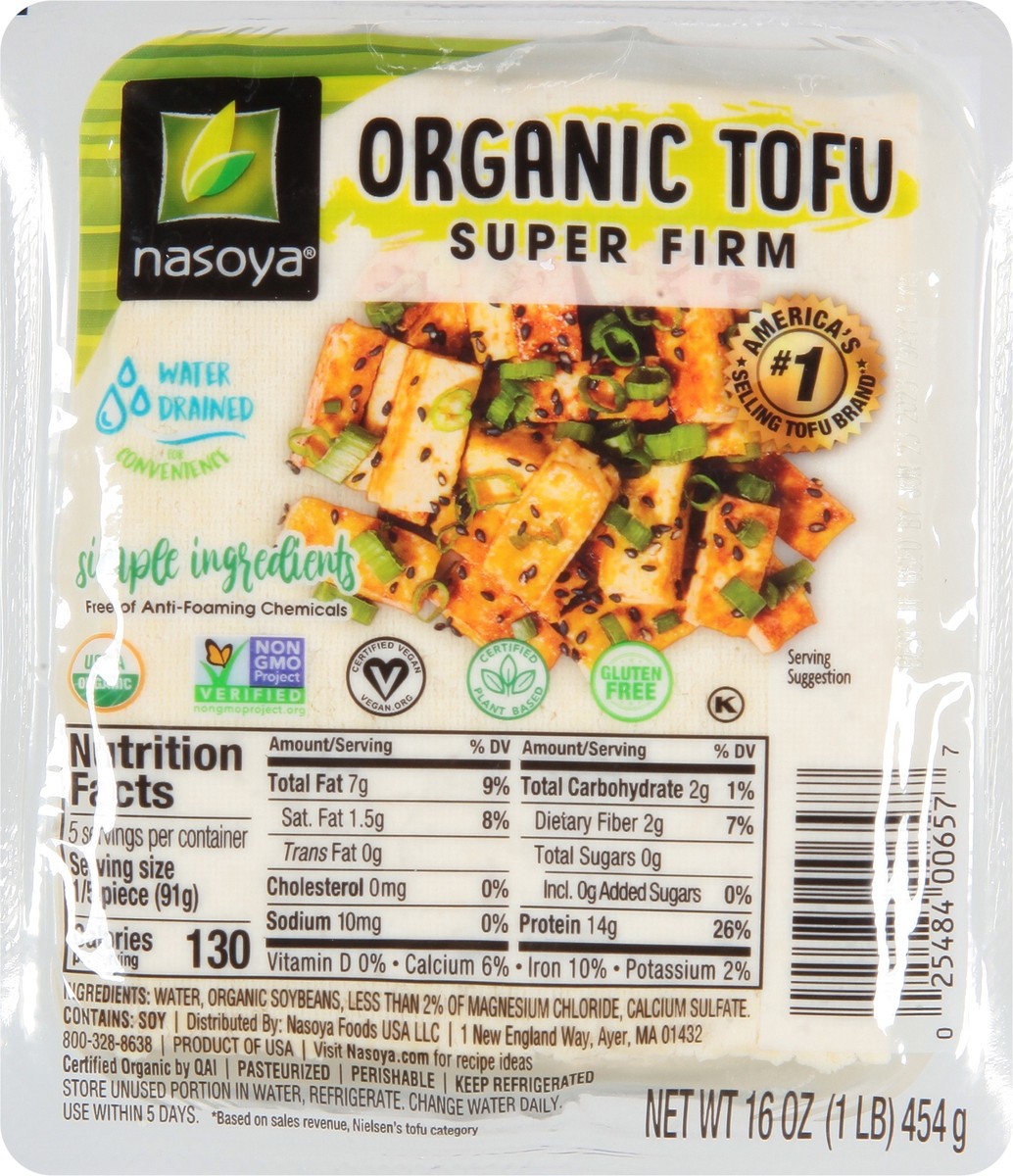 slide 3 of 9, Nasoya Super Firm Organic Tofu 16 oz, 1 ct