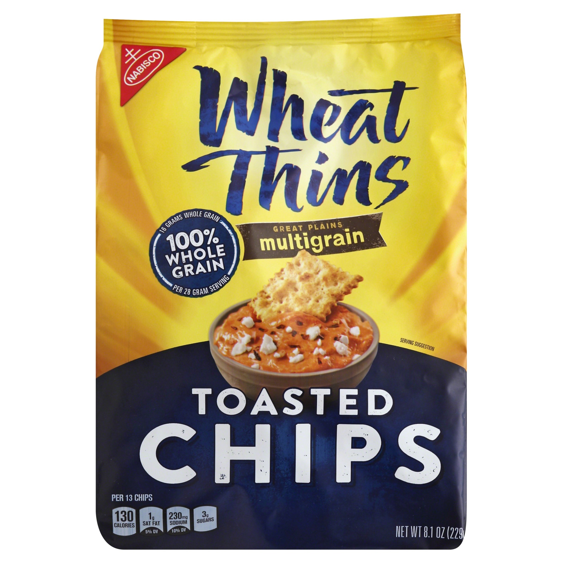 slide 1 of 1, Wheat Thins Great Plains Multigrain Toasted Chips, 8.1 oz