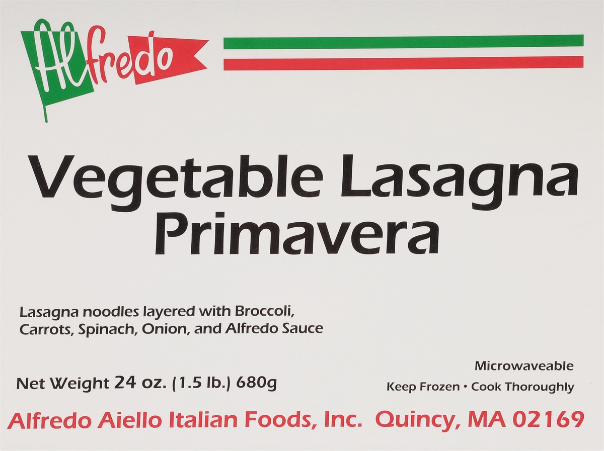 slide 10 of 13, Alfredo Primavera Vegetable Lasagna 24 oz, 24 oz
